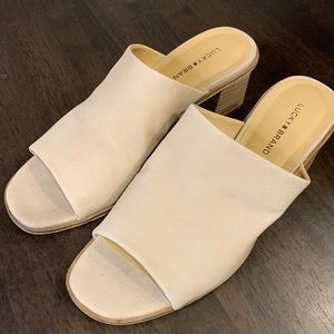 Lucky brand tan wedges